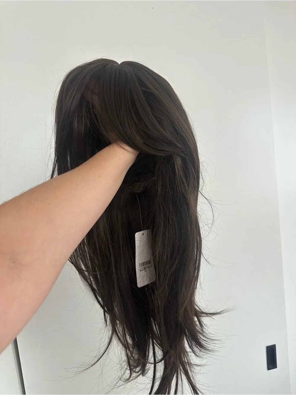 Women's Dark Brown Long Layered Wig - Natural Look NWT